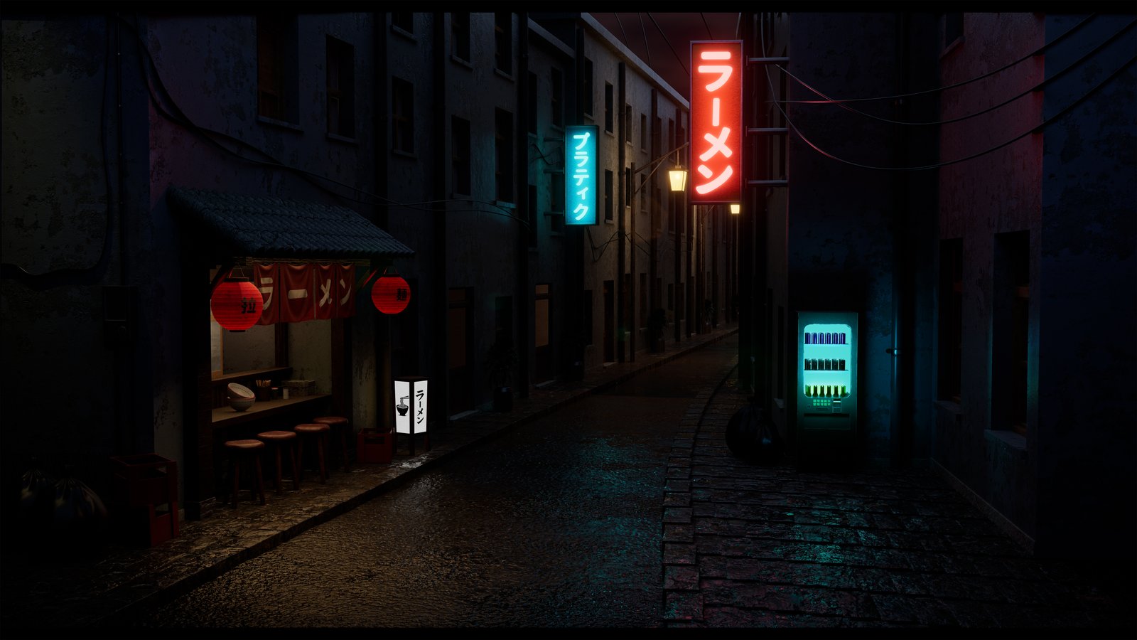 Japanese Ramen Alley Midnight